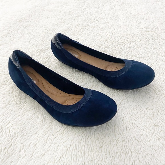 NEW Lands' End Womens Comfort Elastic Ballet Flat 6.5 - Picture 2 of 6